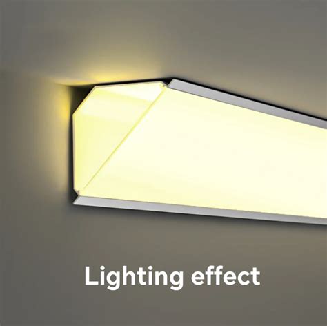 Customizable Cabinet Corner Led Profile 90 Degree Angle V Shape Led