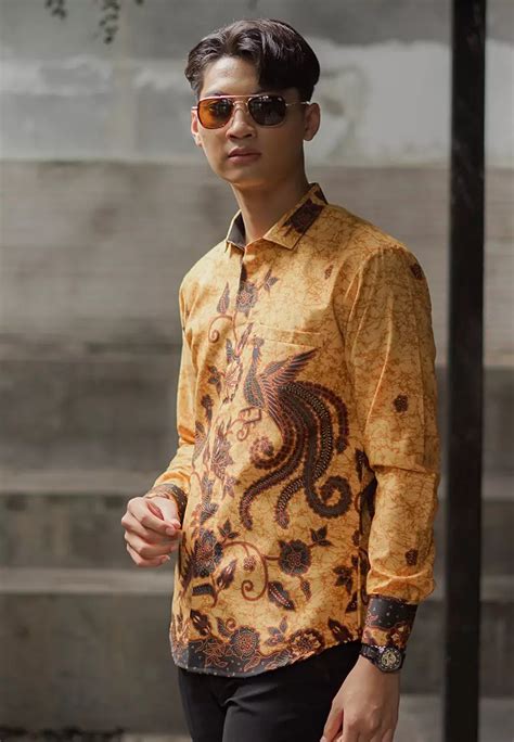 Jual Mensbatik Mensbatik Peksi Nagarjuna Kemeja Batik Slimfit Pria