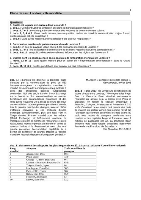 PDF Etude De Cas Londres Ville Mondialetude De Cas Londres2