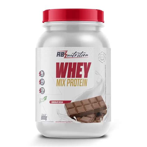 Whey Mix Protein Pote Sabor Chocolate Belga 900Gr Absolut