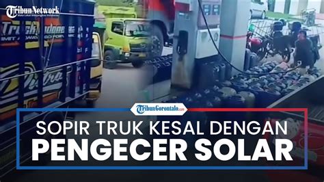 Viral Sopir Truk Kesal Dengan Pengecer Solar Yang Isi Puluhan Jeriken