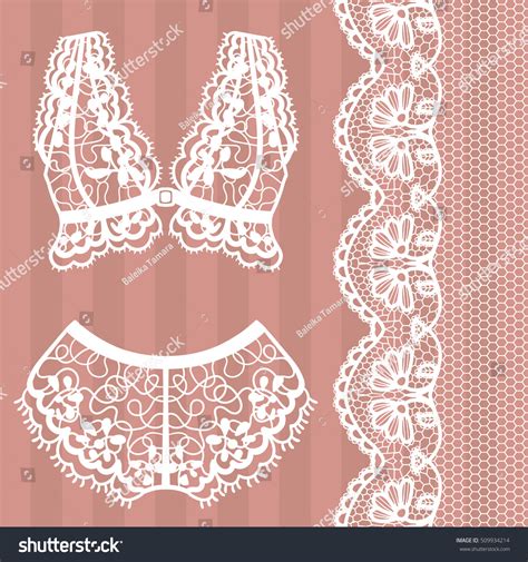 Hand Drawn Lingerie Panty Bra Set Stock Vector Royalty Free