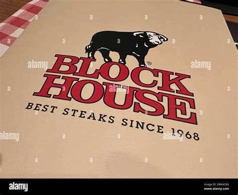 Speisekarte Logo Steakhaus Block House Menü Logo Steakhouse Block