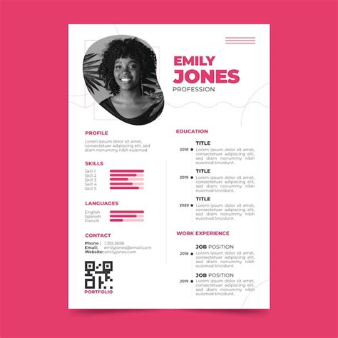 premium vector modern design cv template