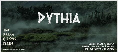 pythia font   fontdownload