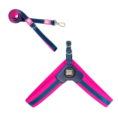 Шлея Max & Molly Q-Fit Harness Matrix Pink M + Короткий поводок Max ...