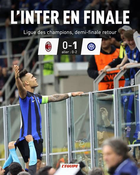 L ÉQUIPE on Twitter Grâce à un but de Lautaro Martinez l Inter Milan