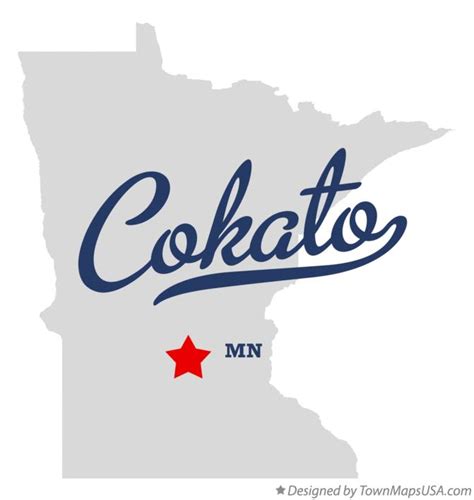 Map Of Cokato Mn Minnesota