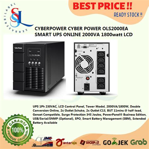 Jual CYBERPOWER CYBER POWER OLS2000EA SMART UPS ONLINE 2000VA 1800watt