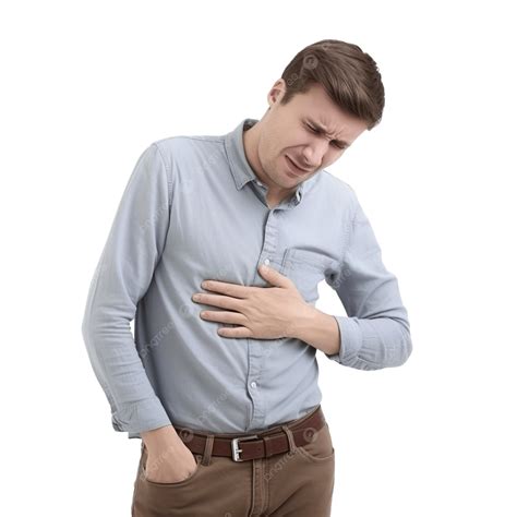 Man Sick With Stomach Ache, Sick, Man, Stomach Ache PNG Transparent