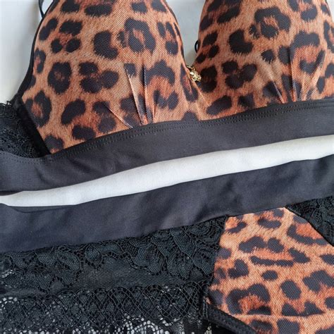 Leopard Lingerie Etsy