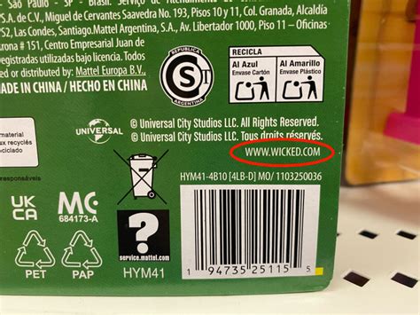 Mattel S Wicked Movie Dolls Accidentally List Porn Site On Packaging