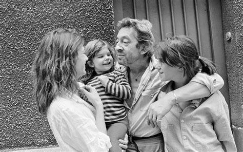 Jane Birkin And Her Daughters Lou Doillon And Charlotte Gainsbourg And Serge Gainsbourg On 1