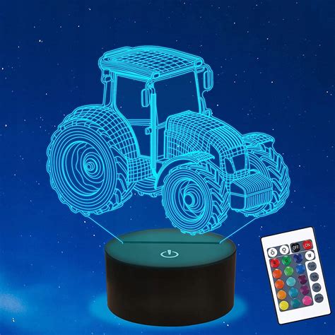 Lampka Nocna 3D Led Traktor Pilot Imię Grawer Frahs Sklep EMPIK