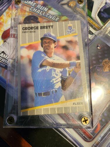 Fleer George Brett Kansas City Royals Hall Of Fame Ebay