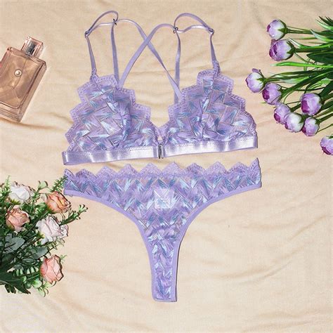 SkyAuks Women S Exotic Lingerie Sets Mid Rise Criss Cross Printed 2