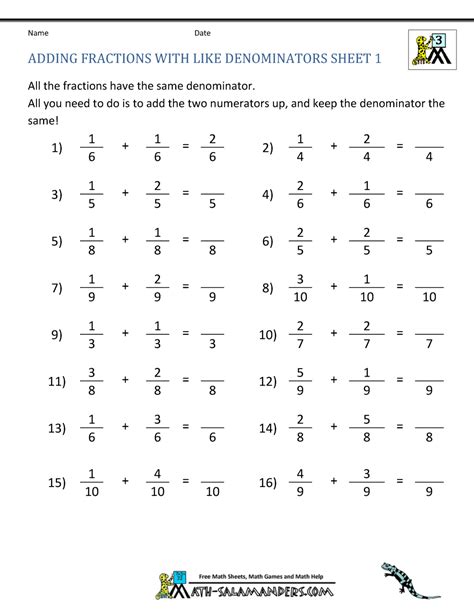 Adding Fractions With Pictures