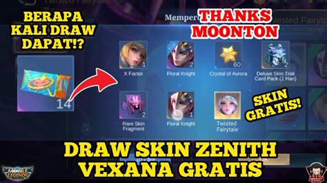 Mantap Draw Skin Zenith Vexana Gratis Dapat Skin Epic Mlbb Youtube