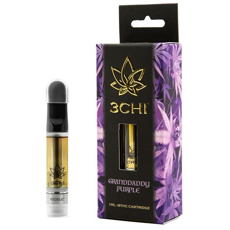 3chi Delta 8 Vape Cartridge Granddaddy Purple 1ml Leafly