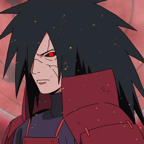 Madara Uchiha Wallpaper 4K, Sharingan, Naruto, Red background