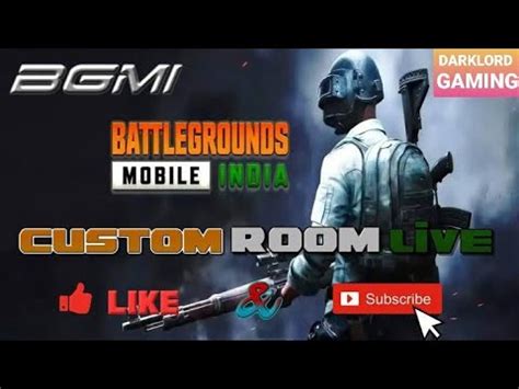 LET S PLAY BGMI CUSTOM LIVE STREAM DARKLORD GAMING YouTube