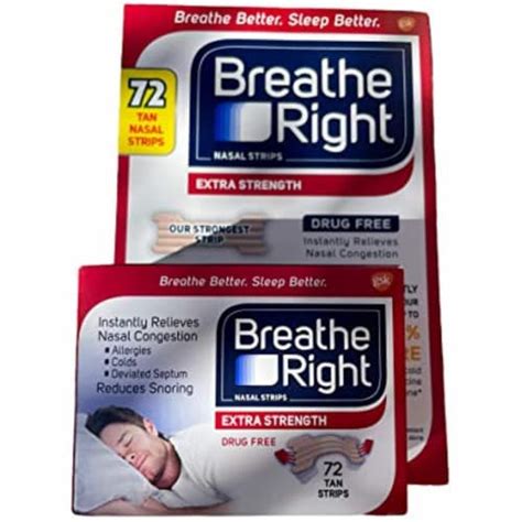 Breathe Right Extra Nasal Strips 72 Count 4 Pack 1 Kroger