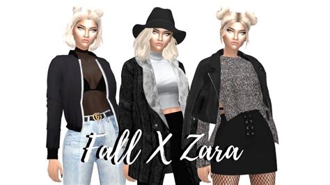 The Sims 4 Cas Fall X Zara Lookbook Full Cc List And Sim Download