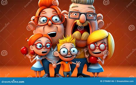 funny family  cartoon
