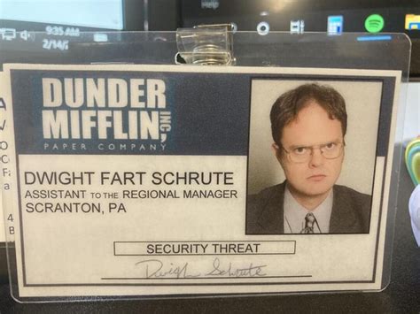 Dunder Miffling Paper An Dwight Fart Schrute Assistant To The Regional