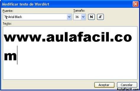 Creando Rótulos con Word Art Word 2003