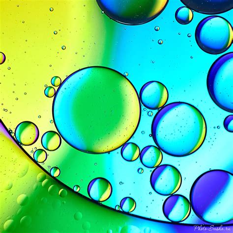 Масло на воде - цветовые фото-эксперименты