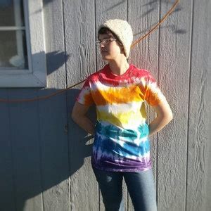 Gay Pride Flag Rainbow Stripes Unisex Tie Dye T Shirt Customizable Pattern Sizes Adult S 6XL