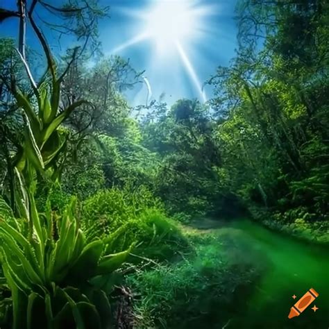 Natural Landscape With Aloe Vera Plants On Craiyon