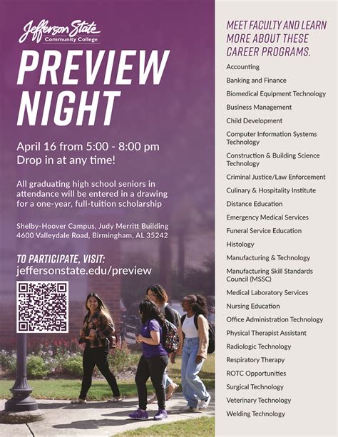 Jefferson State Hosts Preview Night Jefferson State Community College