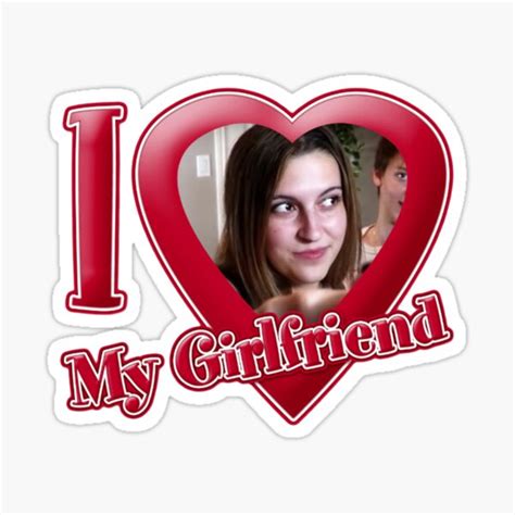 Sinjin Drowning Kalynn Koury I Heart My Girlfriend Sticker For Sale