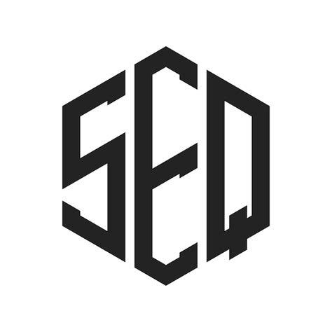 premium vector seq logo design initial letter seq monogram logo
