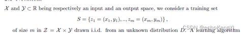 算法稳定性理论algorithmic Stability Theory与泛化误差generalization Error Csdn博客