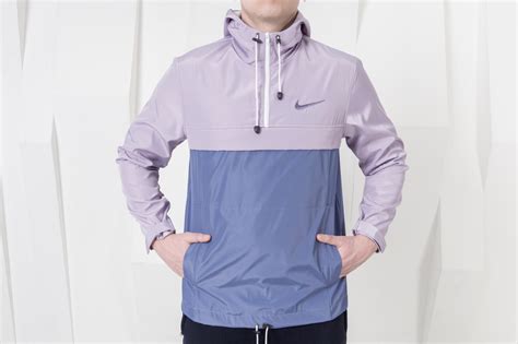 Купить Мужская куртка анорак Nike с капюшоном бежевого цвета, мужские ...