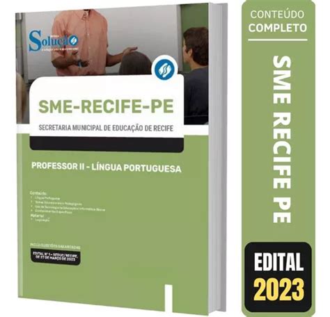 Apostila Sme Recife Pe Professor L Ngua Portuguesa Mercadolivre