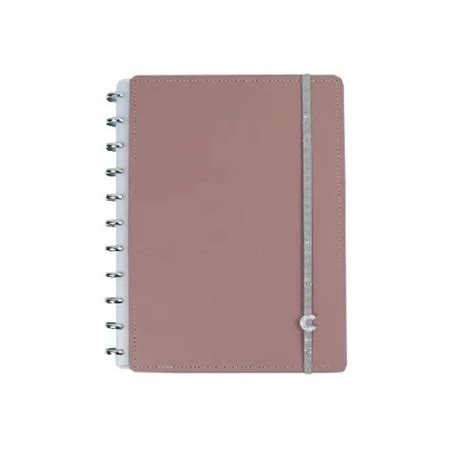 Caderno Chic Nude Grande Folhas Inteligente