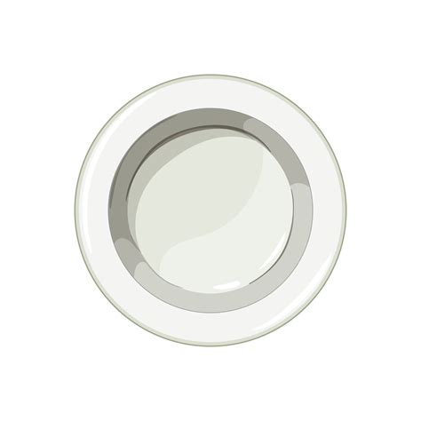 dinner plate white cartoon vector illustration 26825892 Vector Art at ...