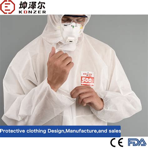 Disposable Non Woven PP PE SMS Microporous Coverall Industrial