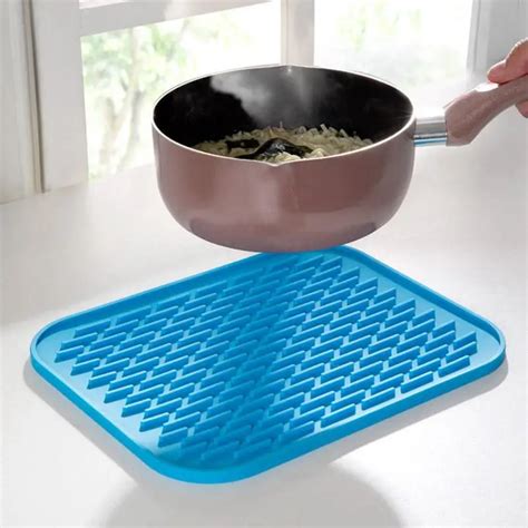 Kitchen Europe Anti Hot Heat Pad Table Pad Pot Large Thick Waterproof Non Slip Mat Coasters For