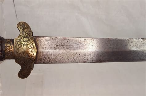 Circa 1900 Chinese Short Jian Sword Sally Antiques