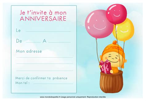 Carton Invitation Anniversaire A Imprimer 40836 The Best Porn Website