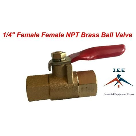 1 4 Female Npt Mini Brass Ball Valve Lever Handle Full Port Threaded