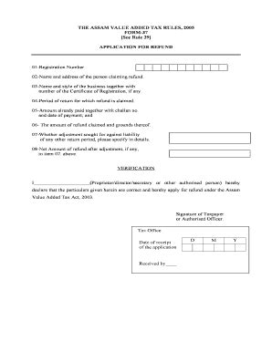 Fillable Online Tax Assam Gov The Assam Value Added Tax Rules
