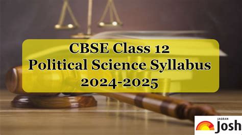 Cbse Class Political Science Syllabus In Pdf