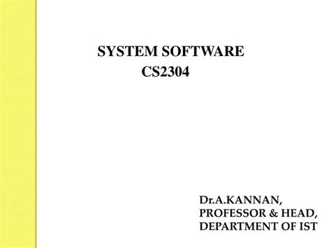 system software powerpoint    id