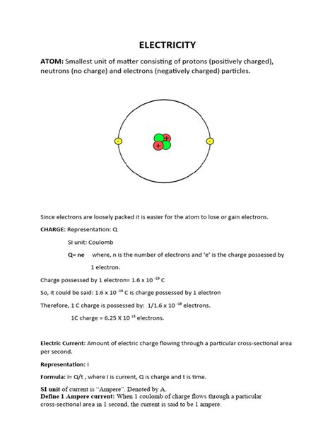 Electricity Notes Class 10th Pdf Electrical Resistance And Conductance Electrical